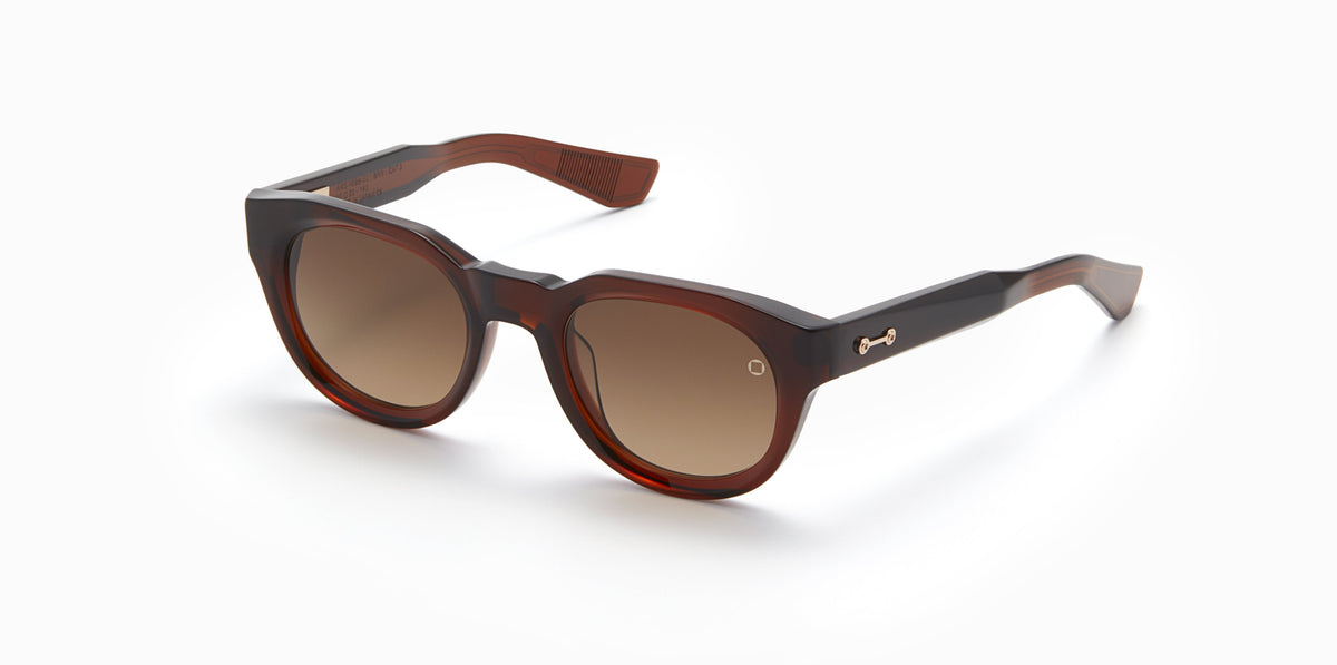 Akoni AKS-103A-52 Black Rectangular Cat Eye Sunglasses Made in Japan‎ Gold Trim ALPHA_AKS_109C_50_1.jpg?v=  main image 2