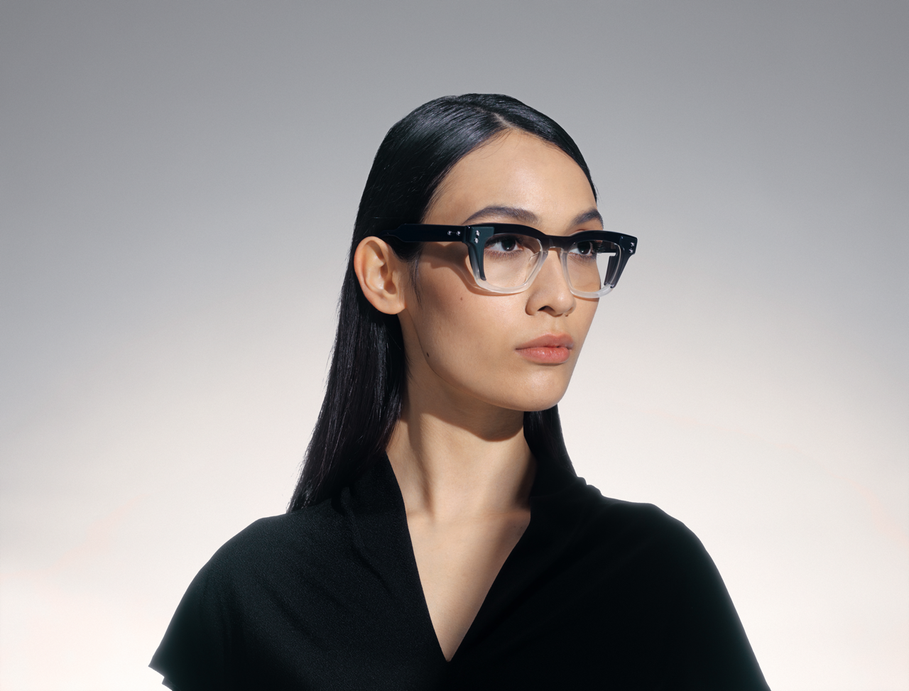 akoni ara optical glasses lifestyle side female
