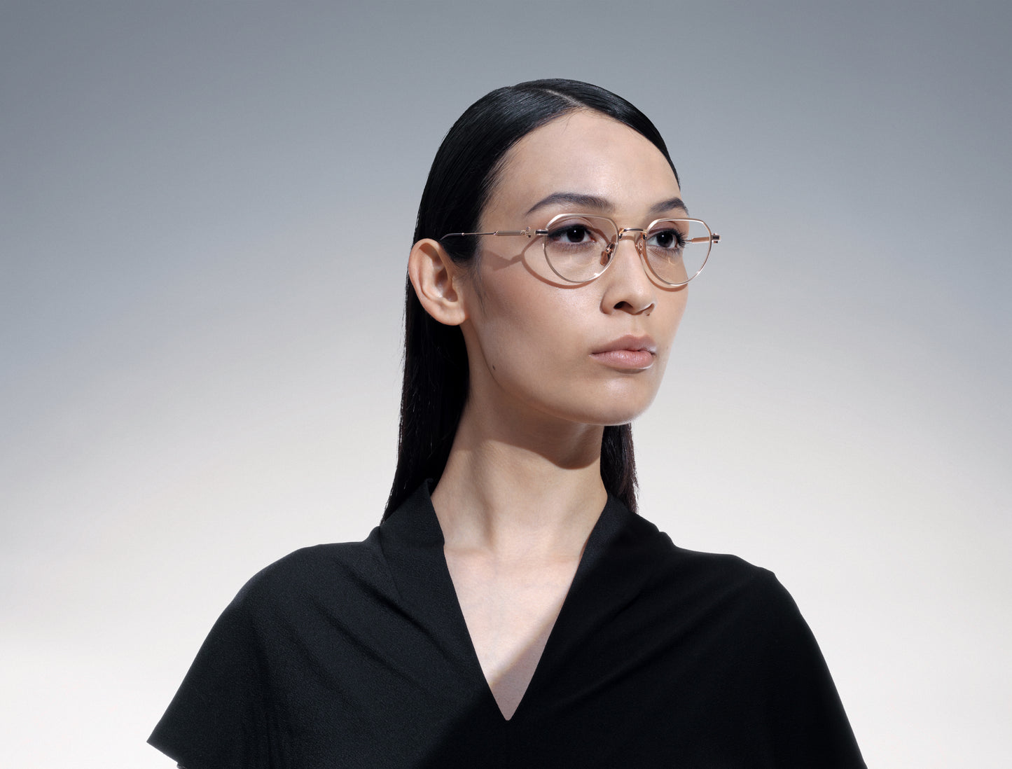 akoni artemis optical glasses lifestyle side female