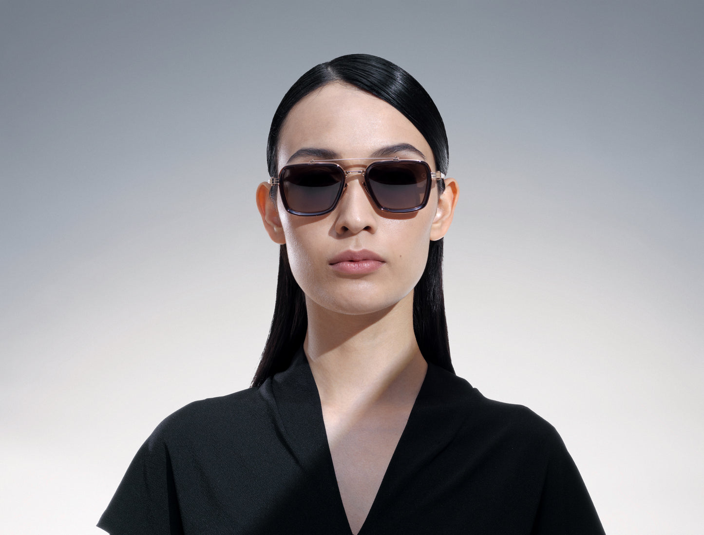 akoni solis sunglasses lifestyle front female